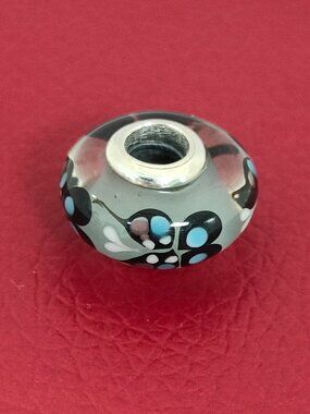 Pandora Blue Butterfly Kisses Murano Glass Charm Bead S925 ALE